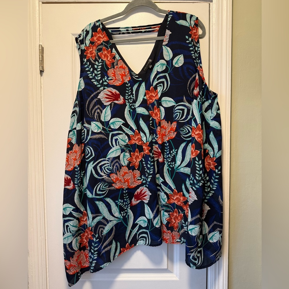 Vibrant Floral V-Neck Tank Top